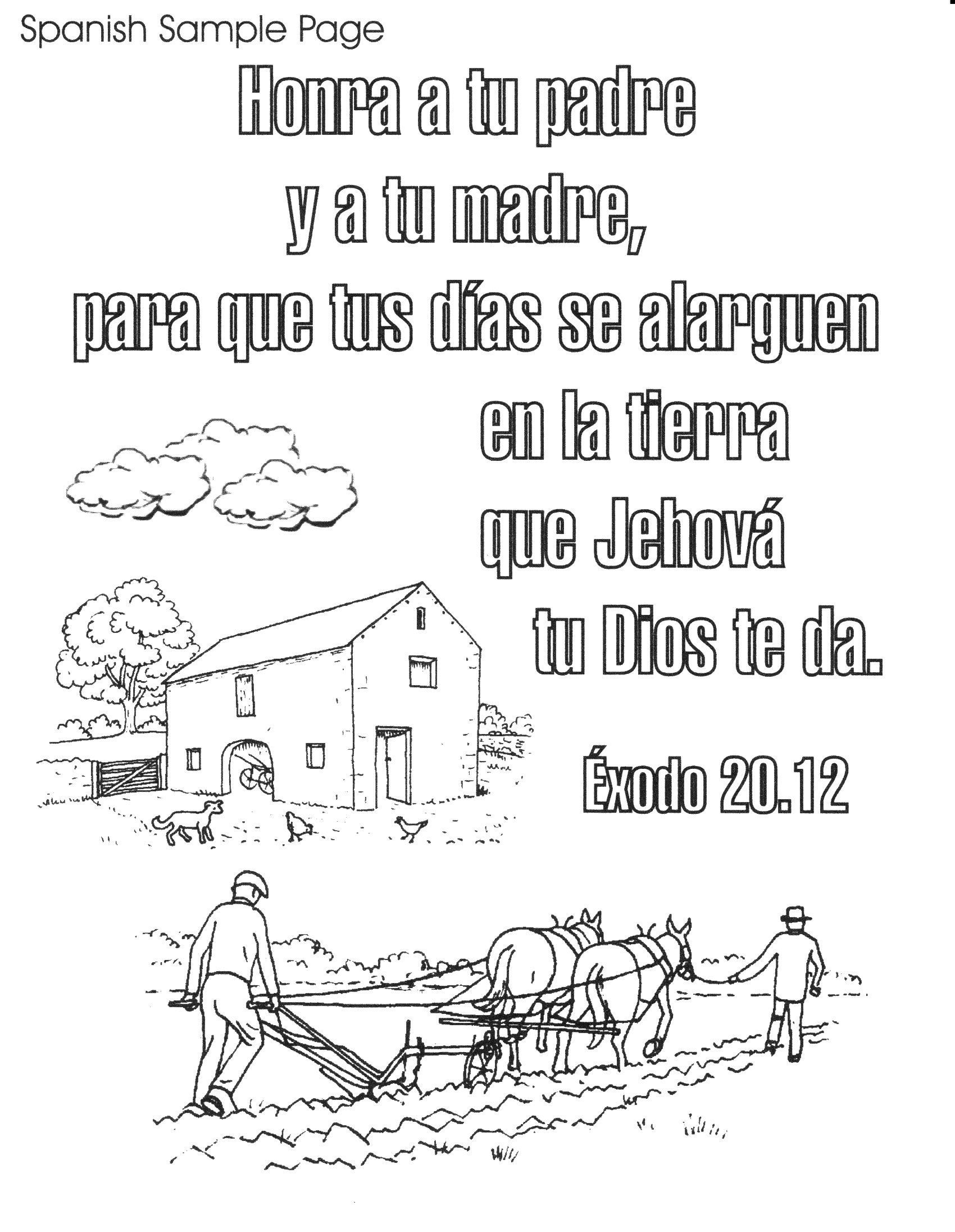 spanish bible coloring pages