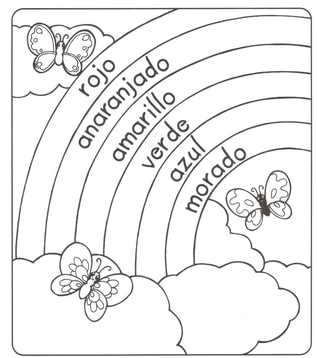 spanish colors coloring pages