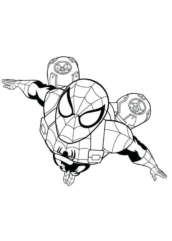 spiderman coloring pages free printable