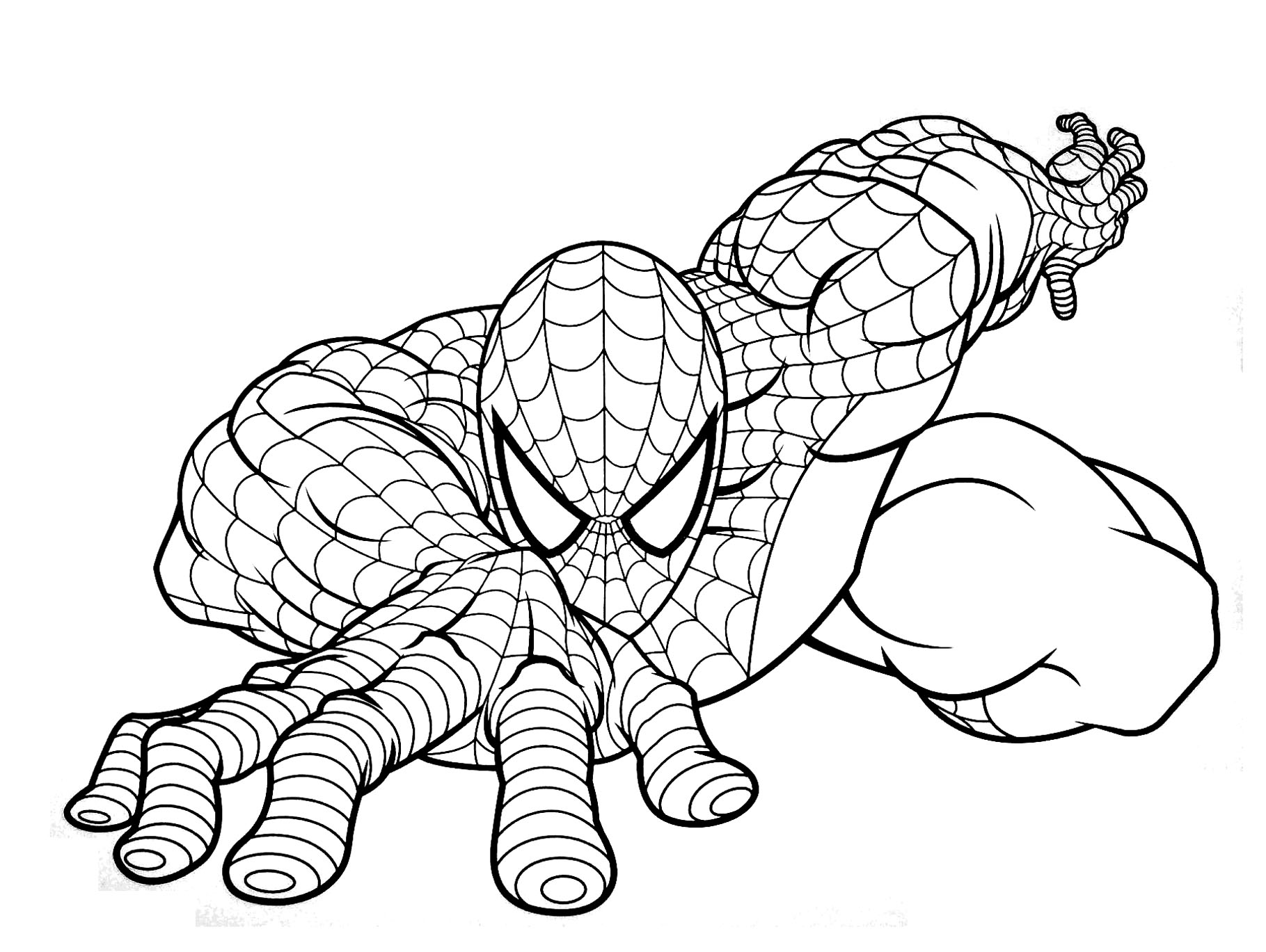 spiderman coloring pages free to print