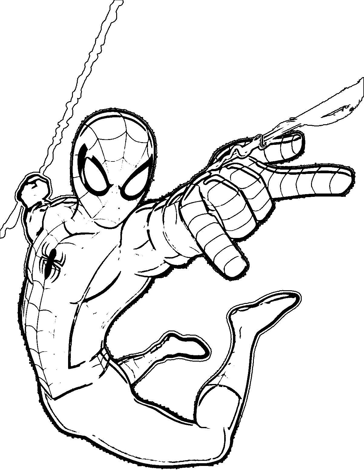 spiderman coloring pages free