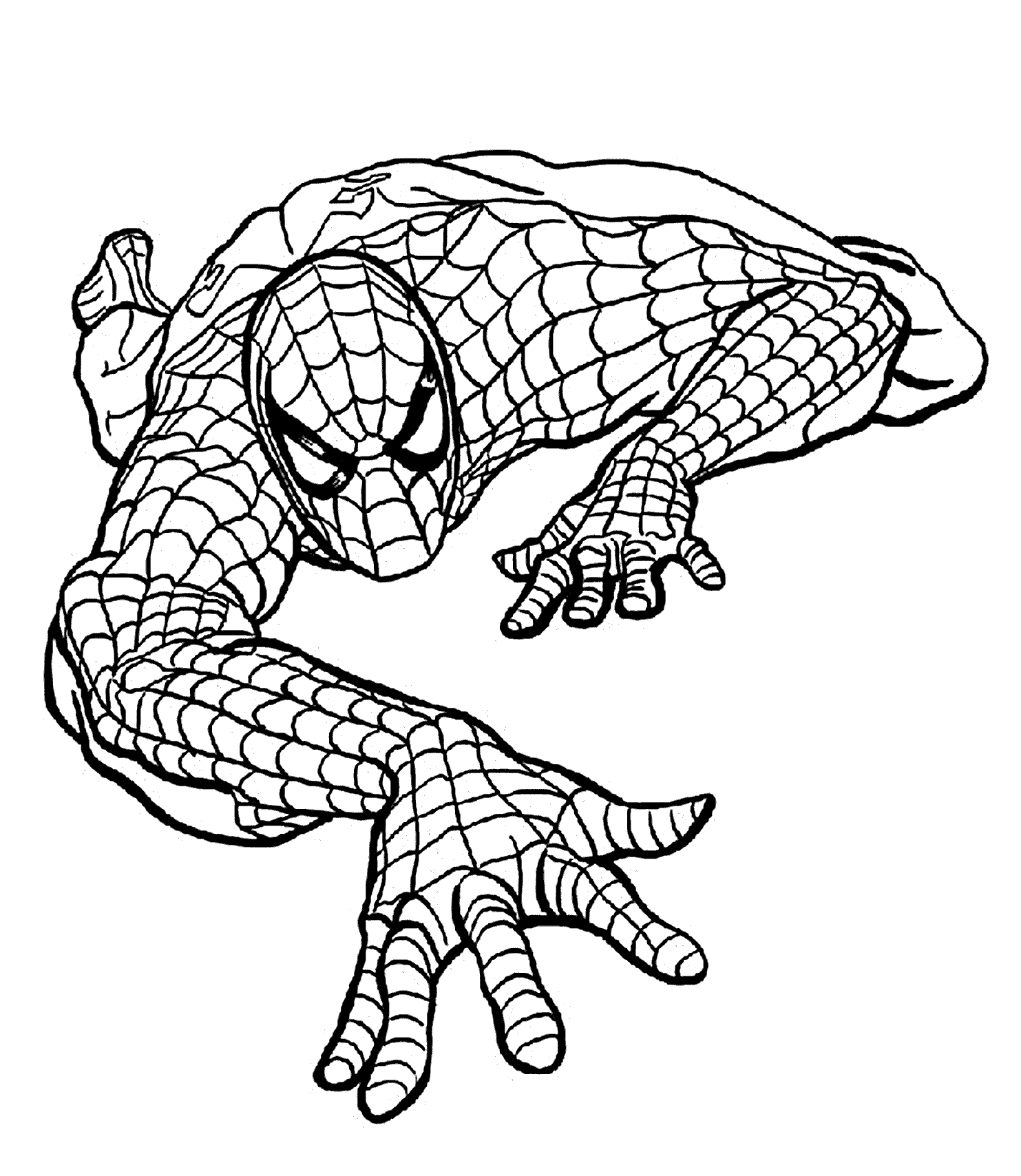 spiderman coloring pages pdf