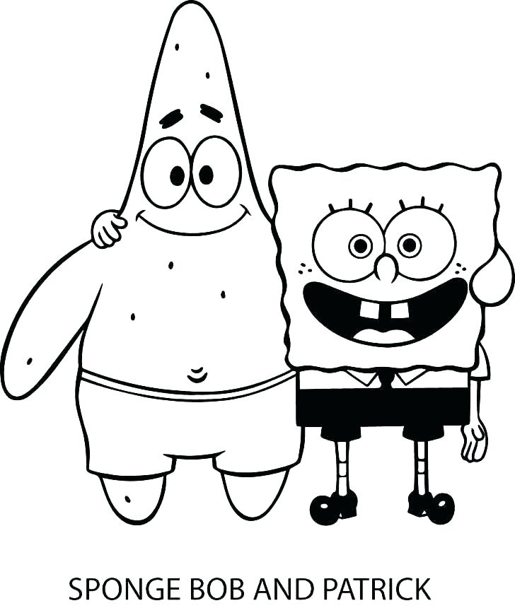 spongebob and patrick as babies coloring pages