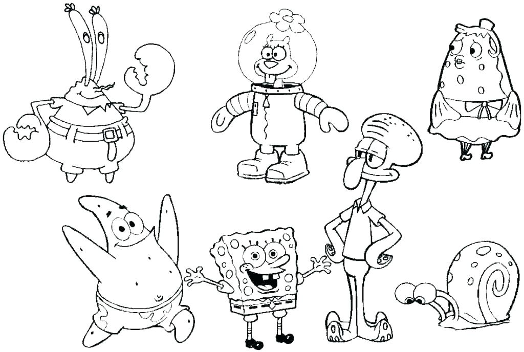 Printable Spongebob Coloring Pages PDF Ideas - Coloringfolder.com  Free  kids coloring pages, Spongebob coloring, Spongebob drawings