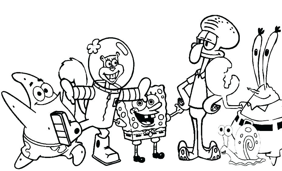 Printable Spongebob Coloring Pages PDF Ideas - Coloringfolder.com