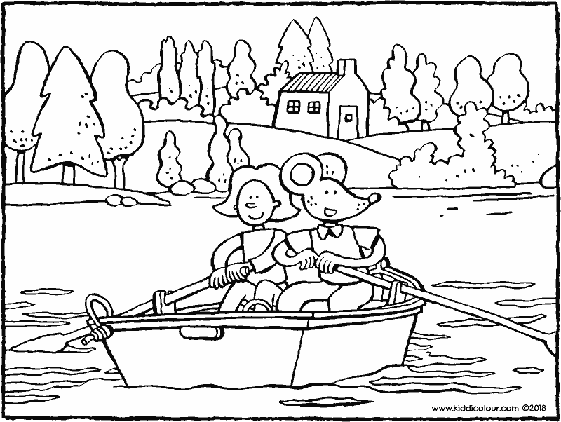 sport rowing coloring pages