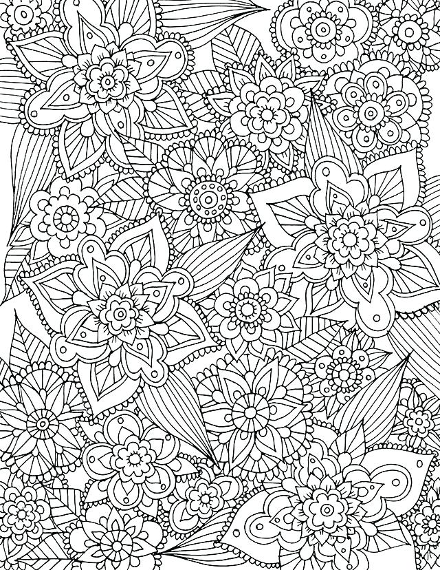 spring coloring pages for adults