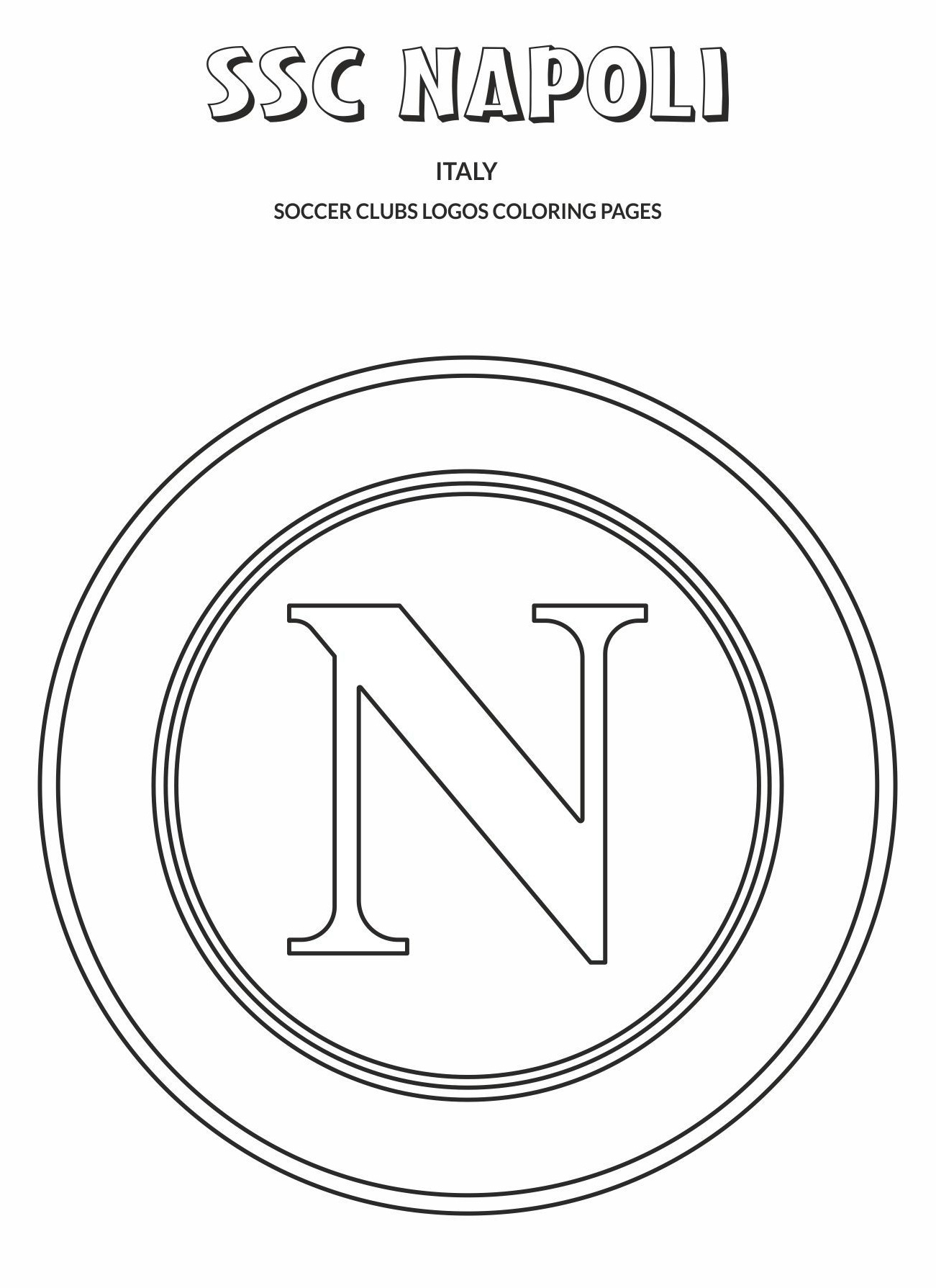 ssc napoli coloring pages