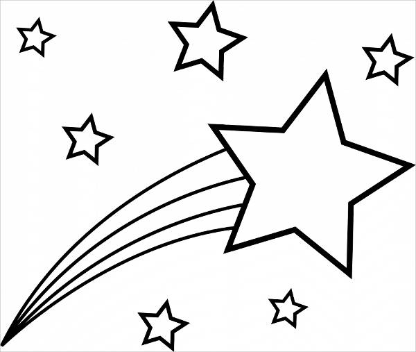 star coloring pages for preschoolers
