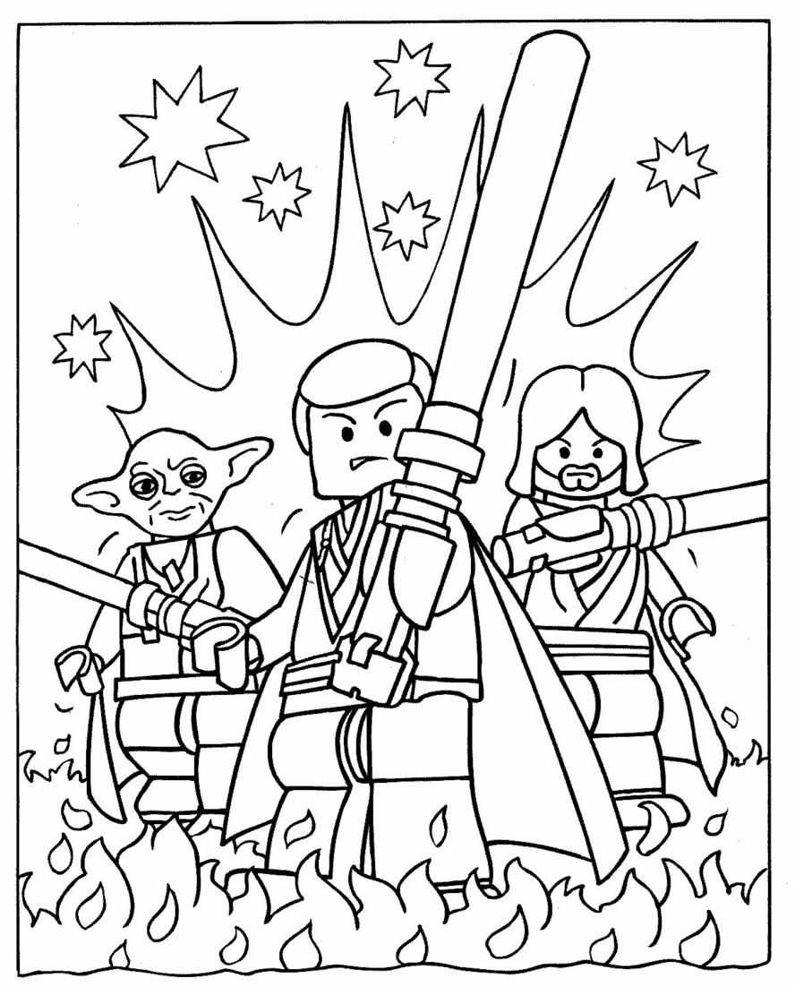 star wars cartoon coloring pages