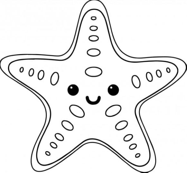 starfish coloring page