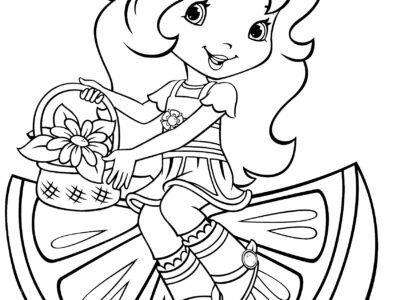 coloring pages strawberry shortcake