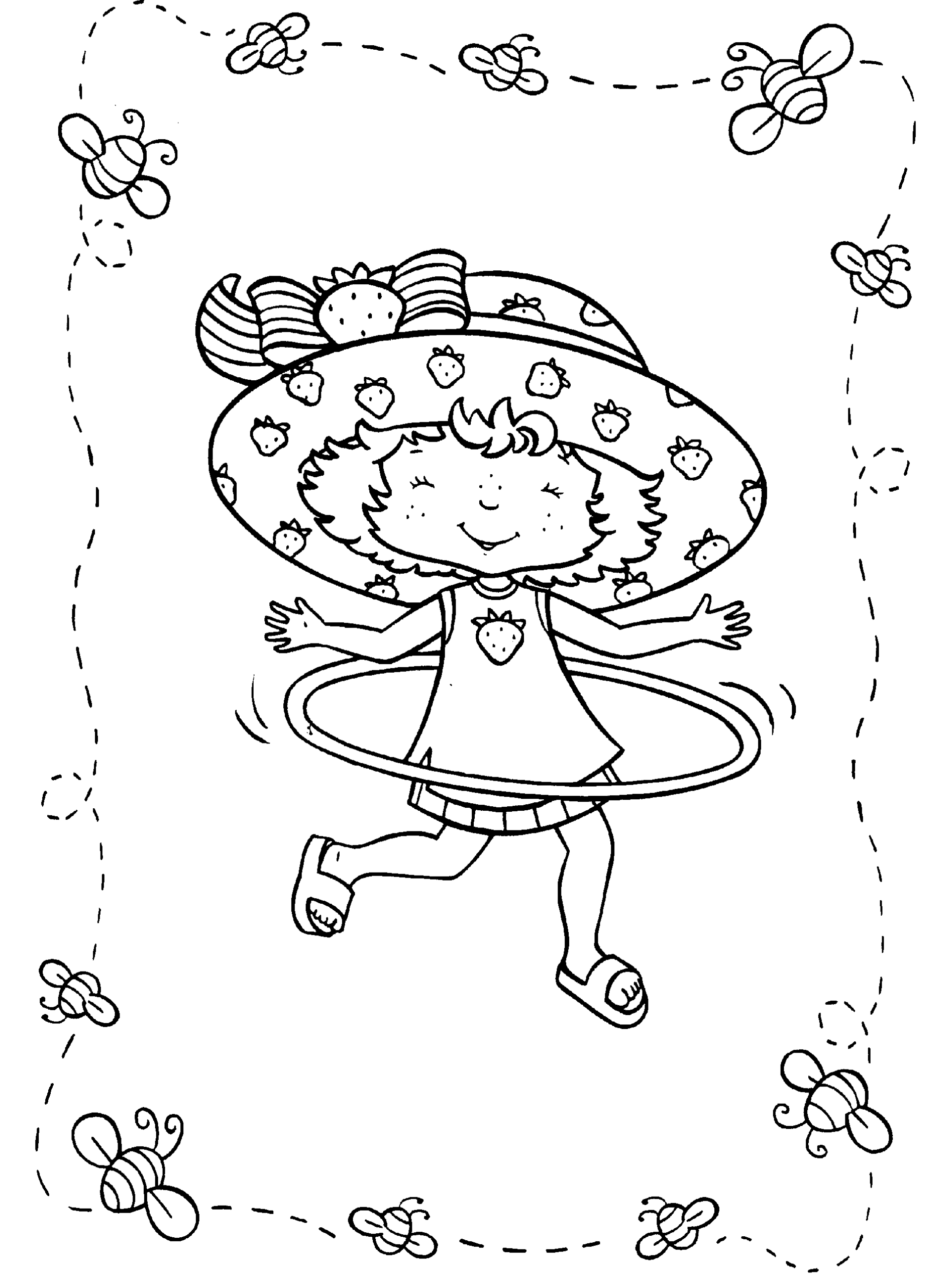 strawberry shortcake coloring pages printable