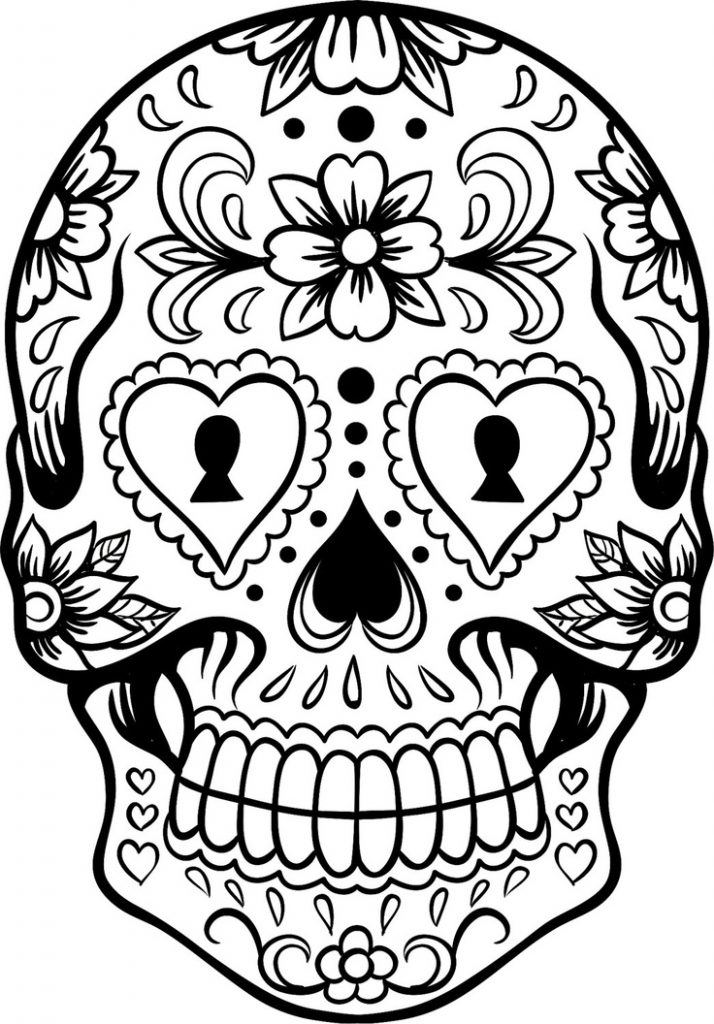 Cool Sugar Skull Coloring Pages PDF Ideas - Coloringfolder.com