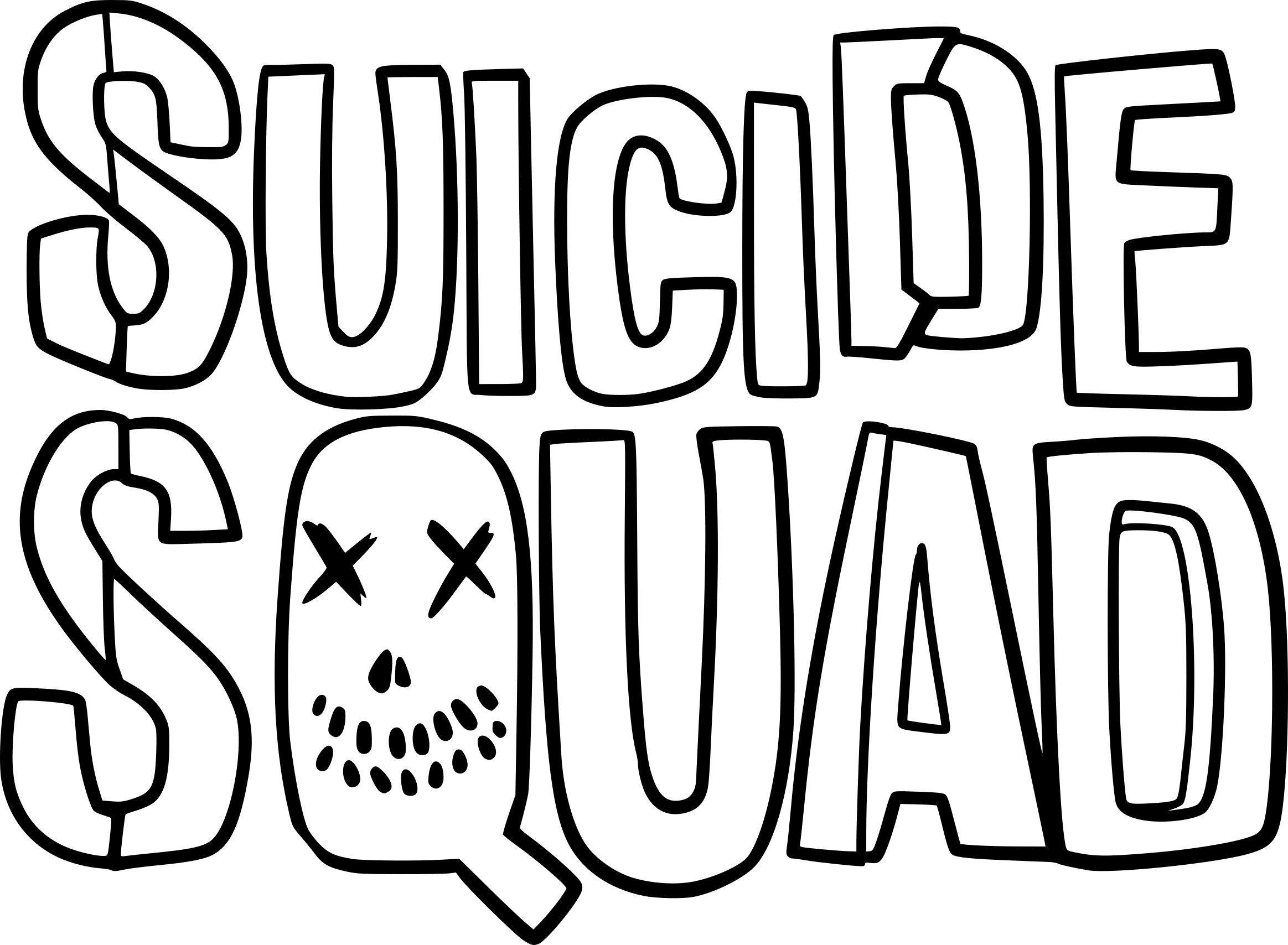 suicide squad coloring pages printable