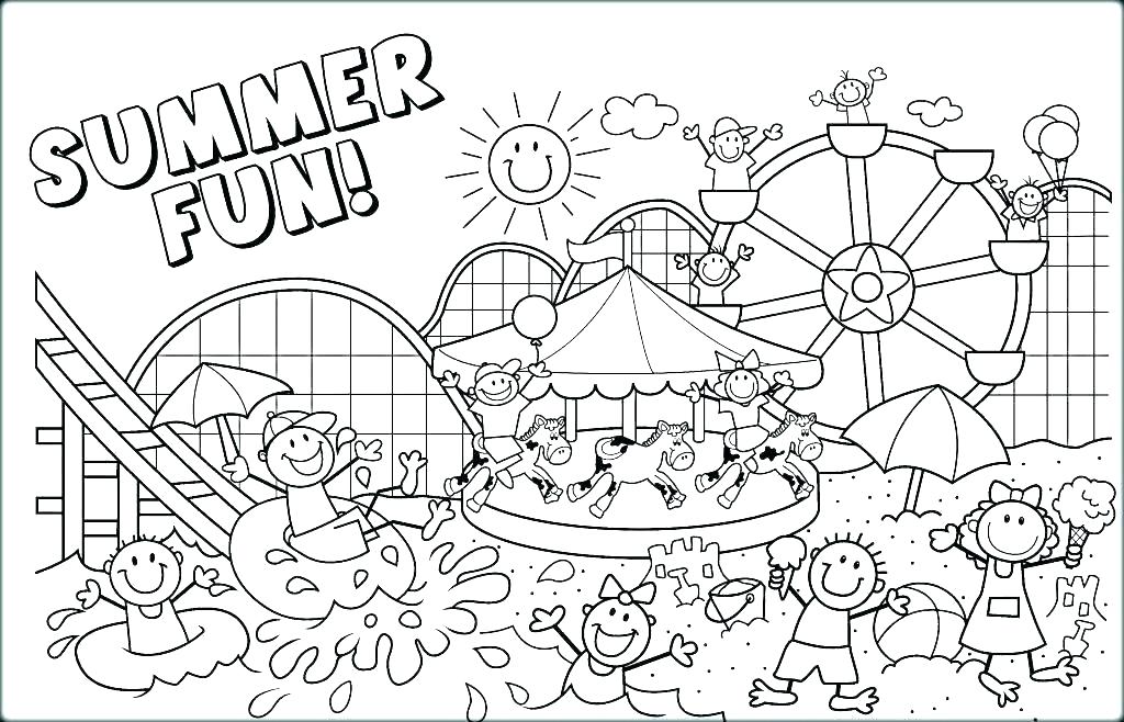 summer coloring pages for toddlers