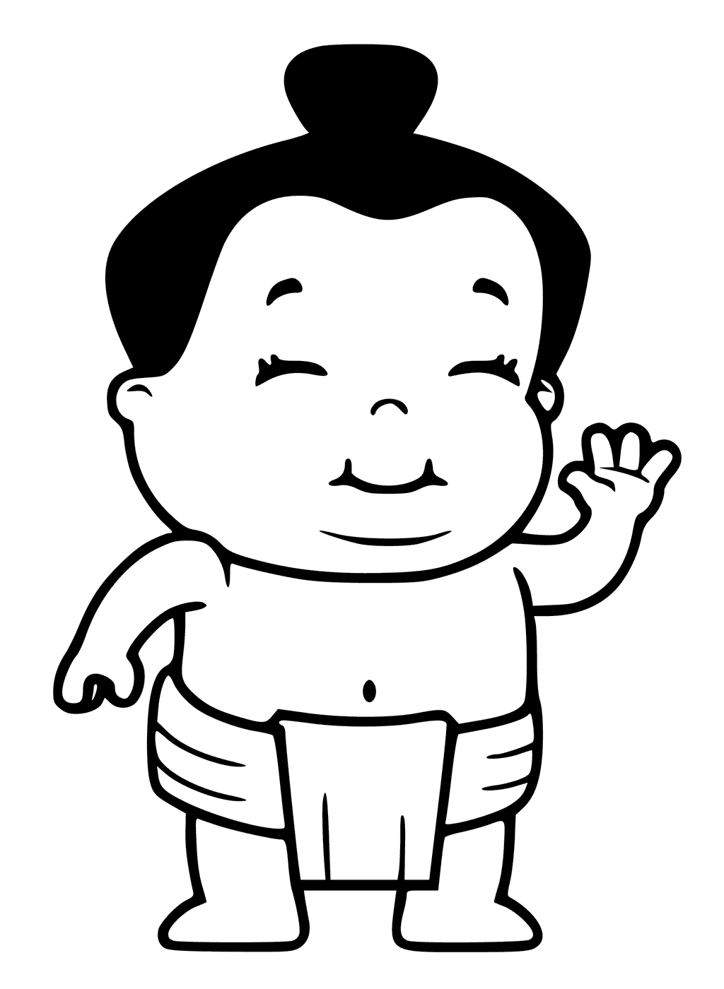 sumo coloring pages for kids