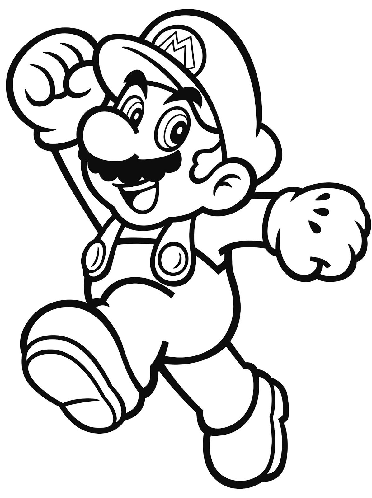 super mario brothers coloring pages