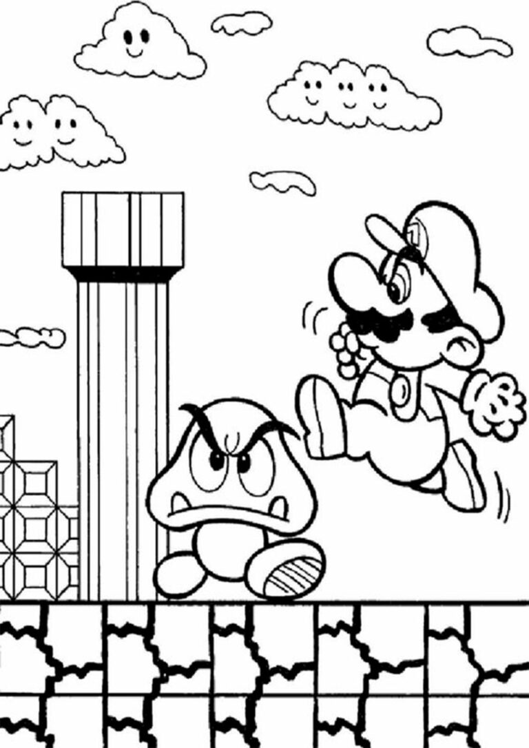 Super Mario Coloring Pages Pdf - Coloringfolder.com