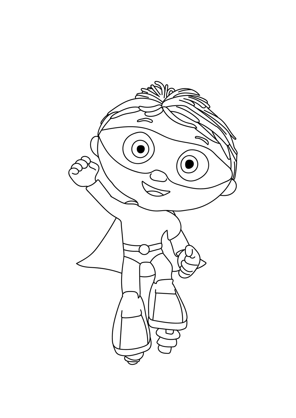 super why coloring pages free