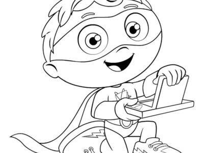 super why printable coloring pages