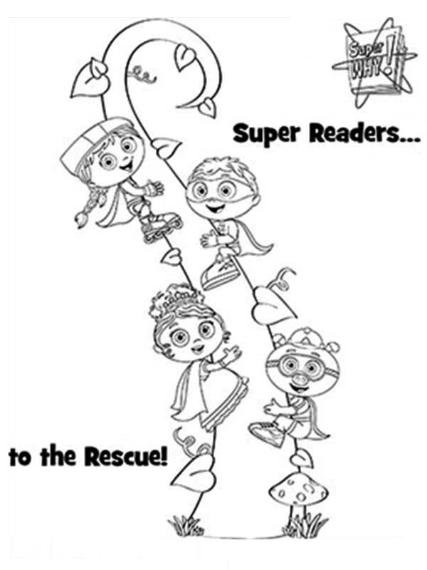 super why coloring pages beanstalk