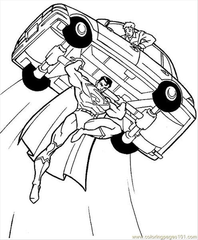 superman coloring pages for kids free