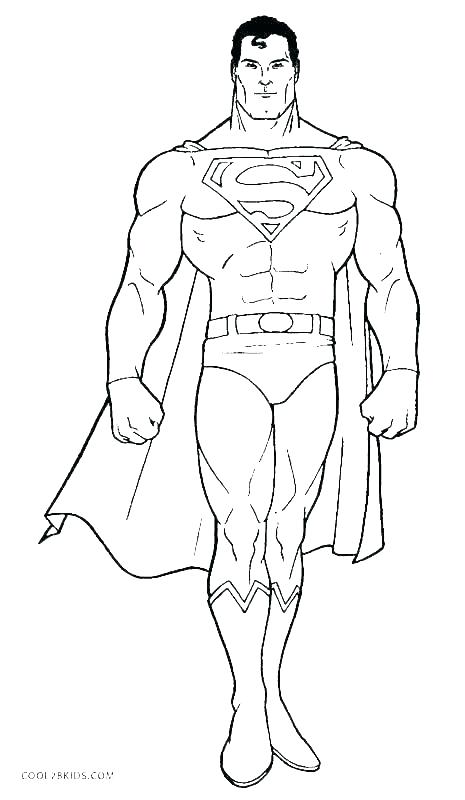 superman coloring pages for kids printable