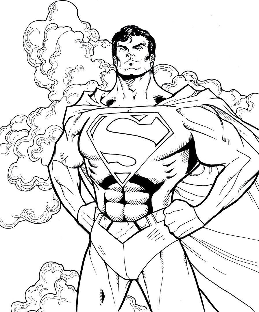 superman coloring pages pdf