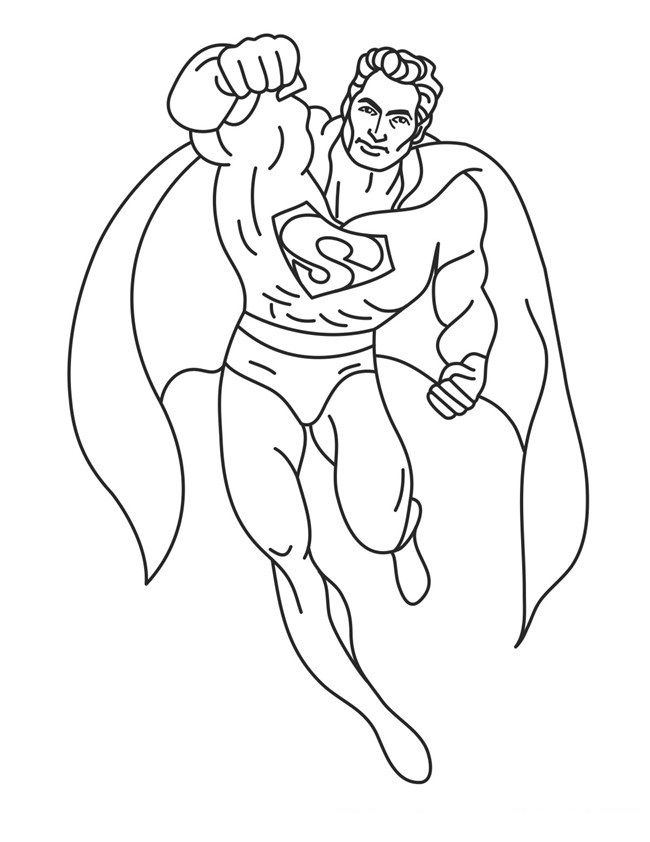 superman coloring pages to print