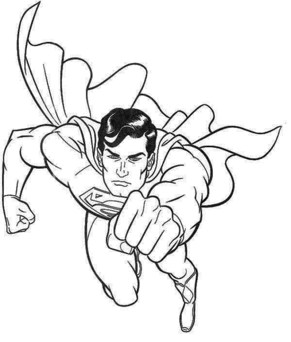 superman printable coloring pages