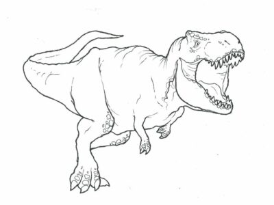 free t rex coloring pages