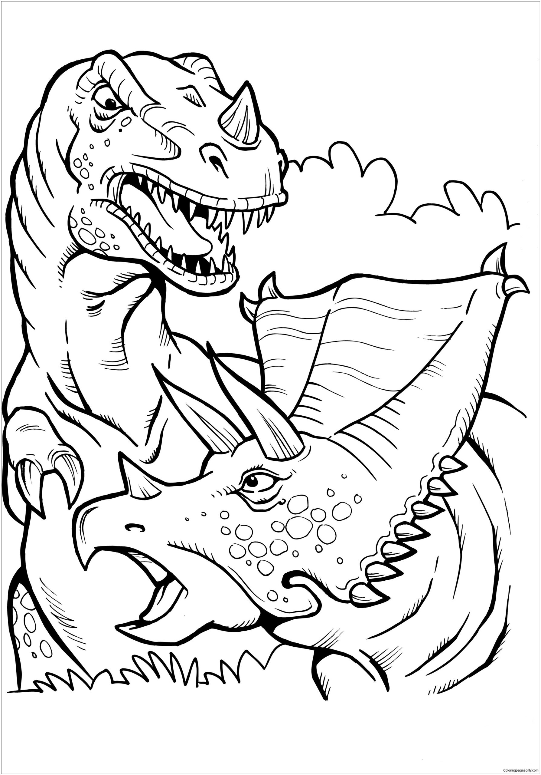 t rex coloring pages