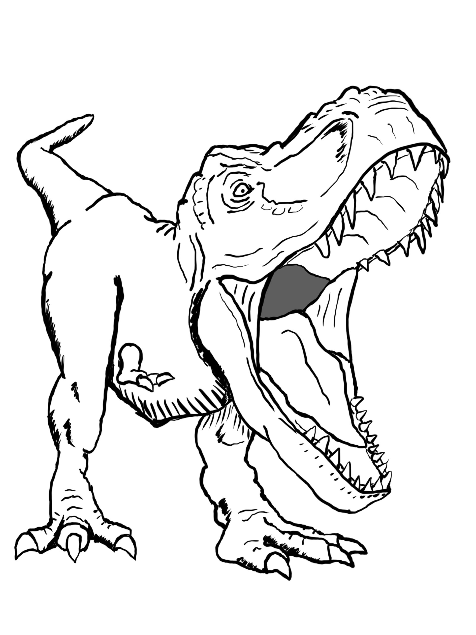 t rex dinosaur coloring pages
