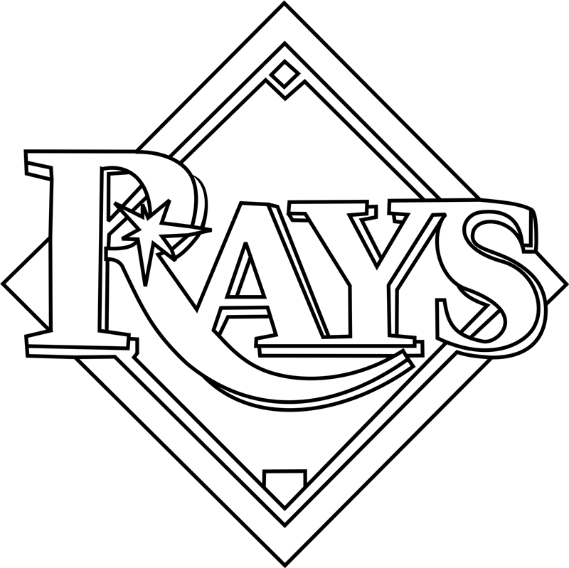 tampa bay rays logo coloring pages