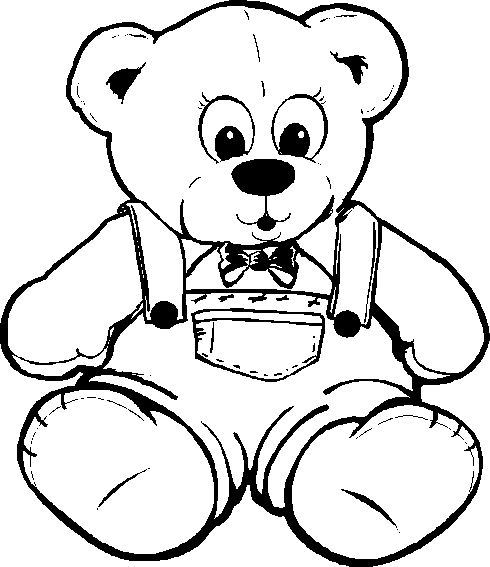 teddy bear coloring pages to print