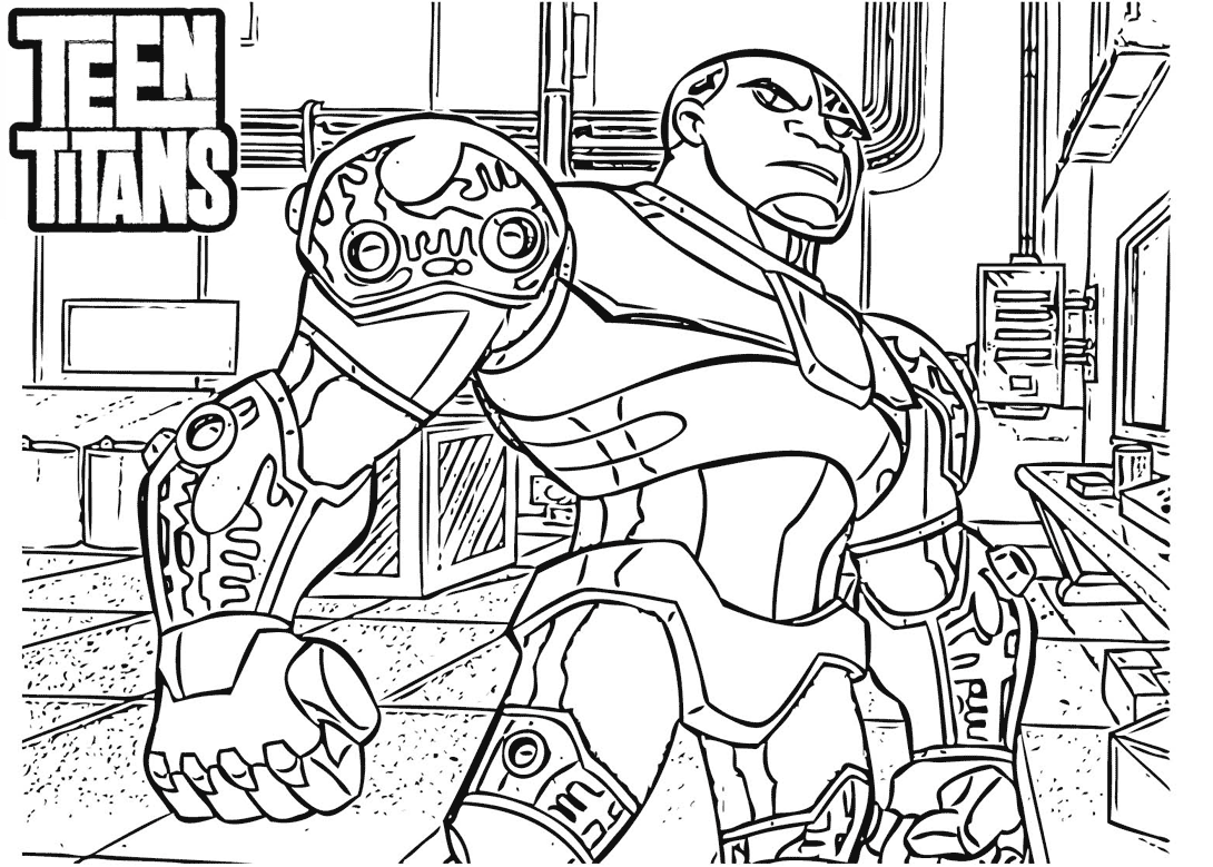 free printable coloring pages teen titans go