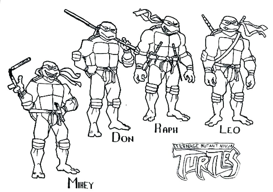 teenage mutant ninja turtles coloring pages printable