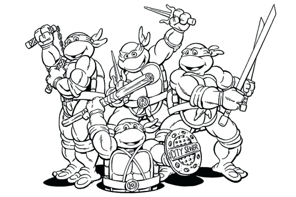 teenage mutant ninja turtles coloring pages