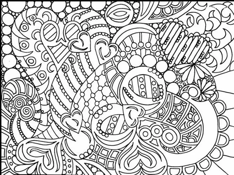 hard teen coloring pages