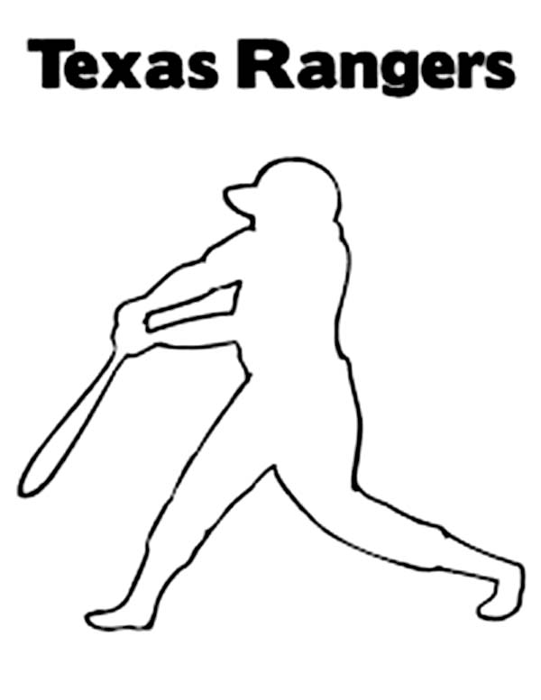 texas rangers coloring pages printable