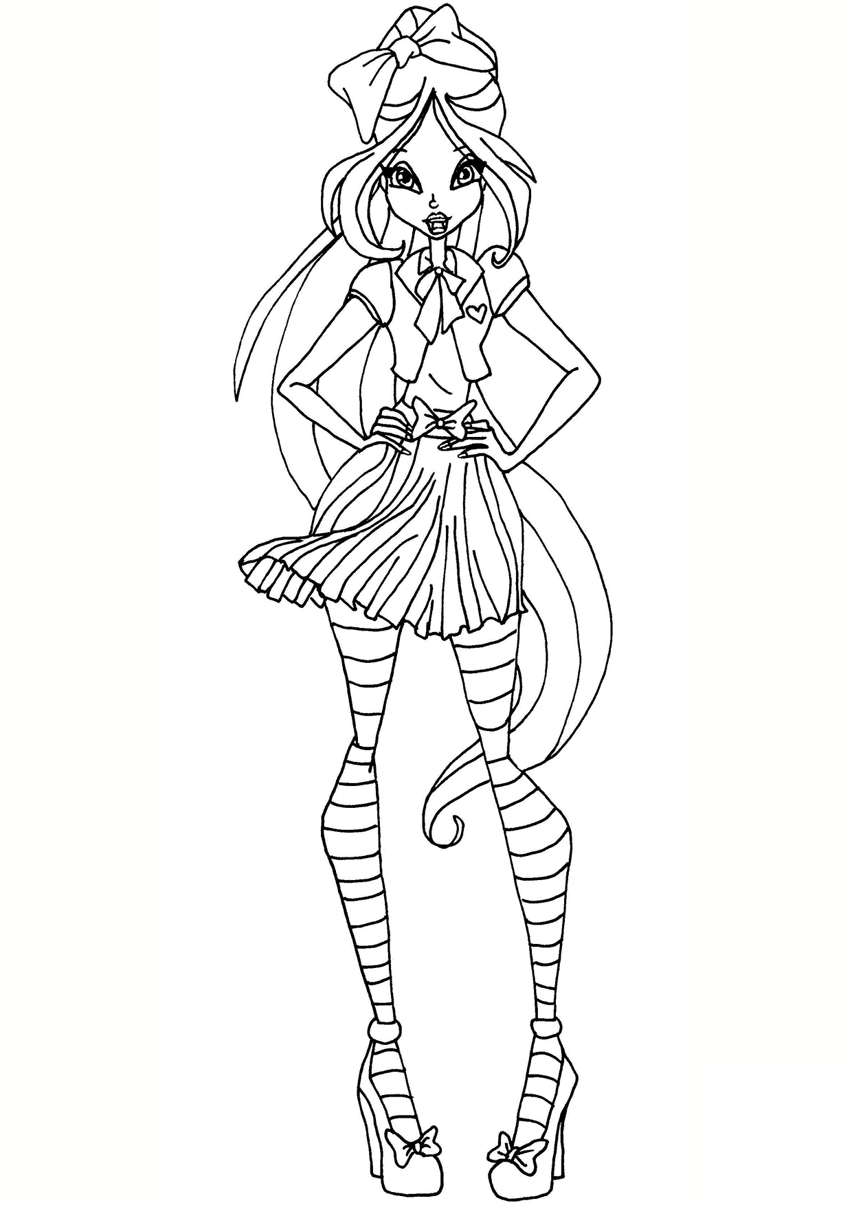 flora winx club coloring pages