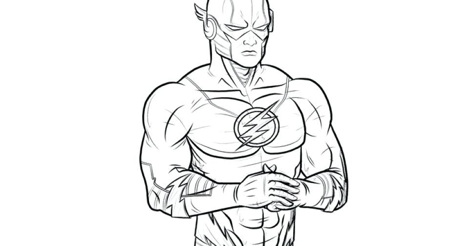 the flash coloring pages