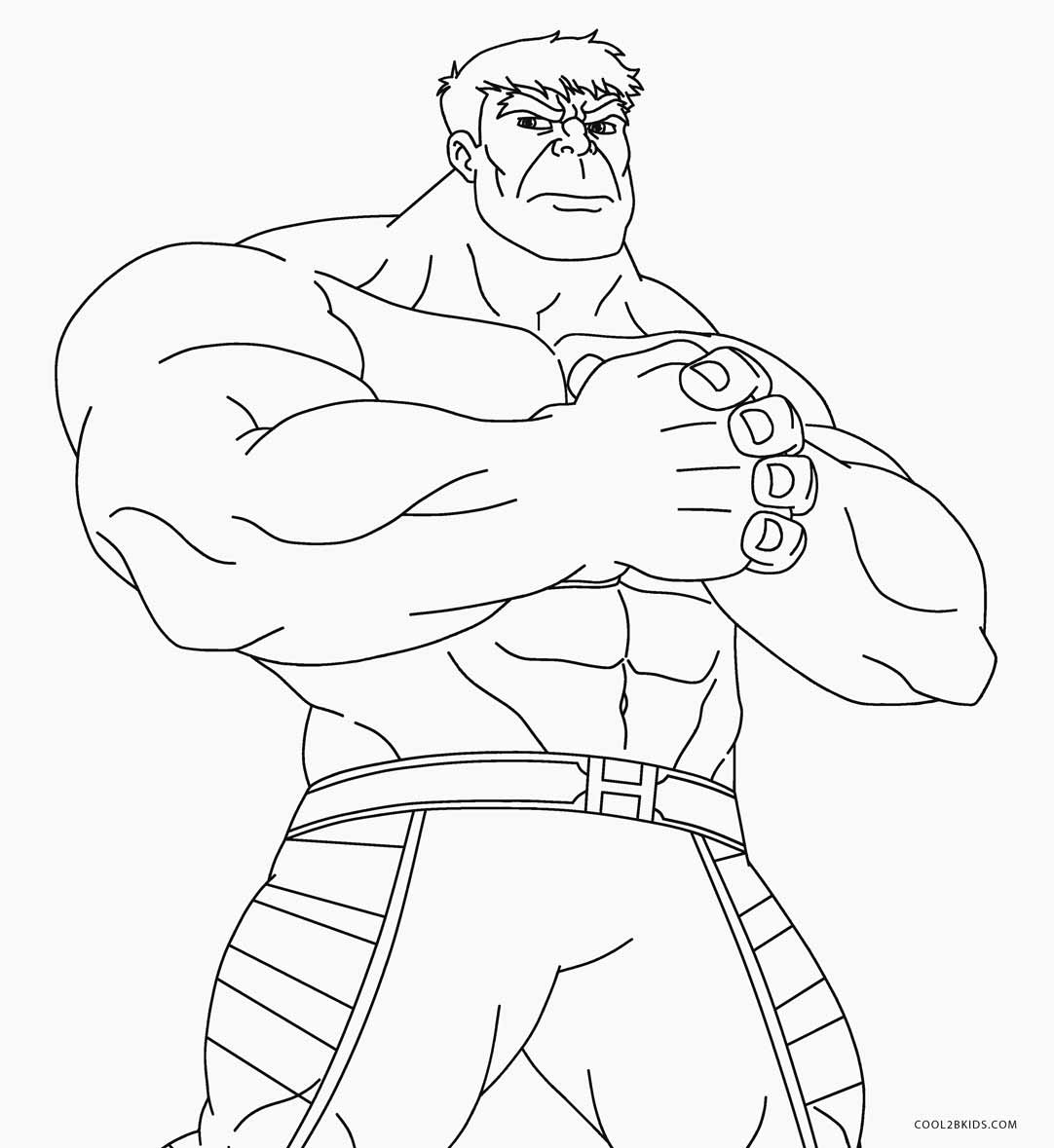 the incredible hulk coloring pages