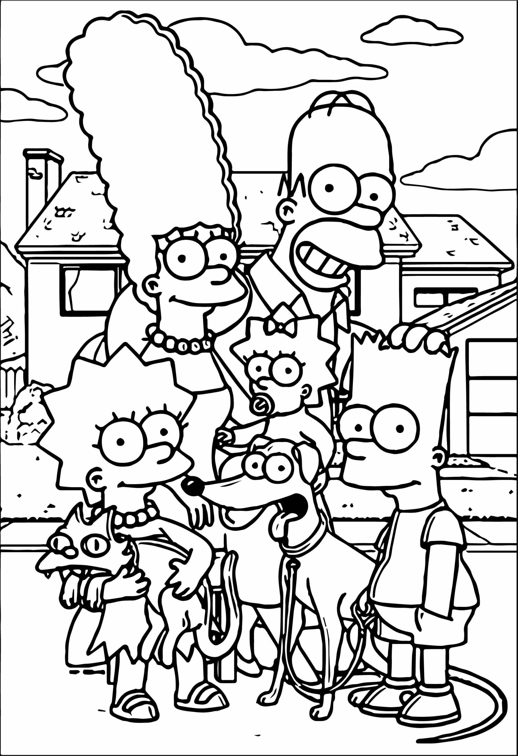 The Inspiring Simpson Coloring Pages Pdf - Coloringfolder.com