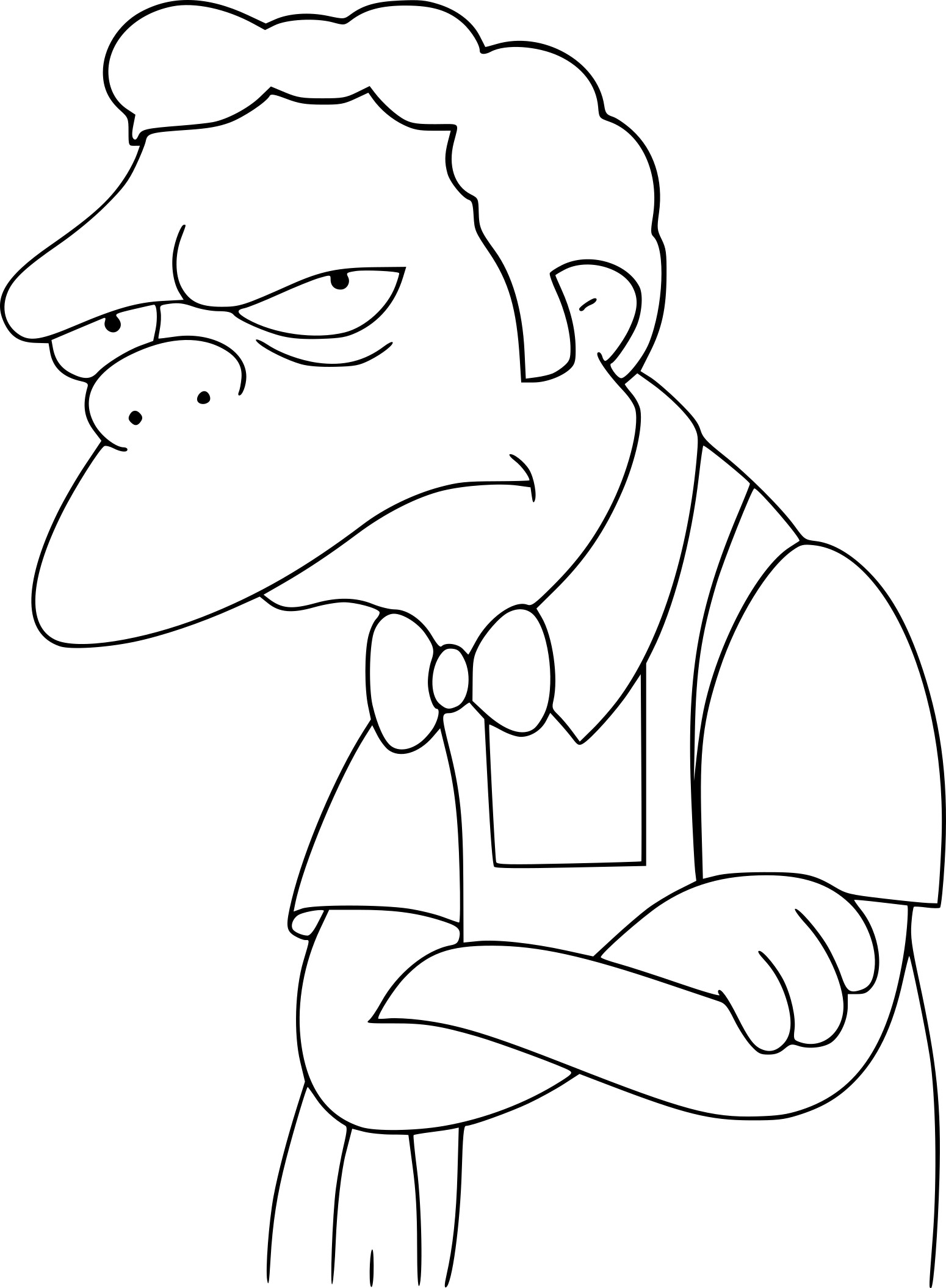 the simpsons characters coloring pages