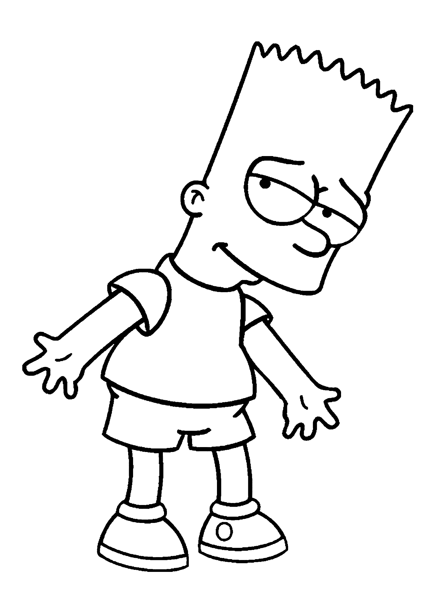 the simpsons coloring pages to print