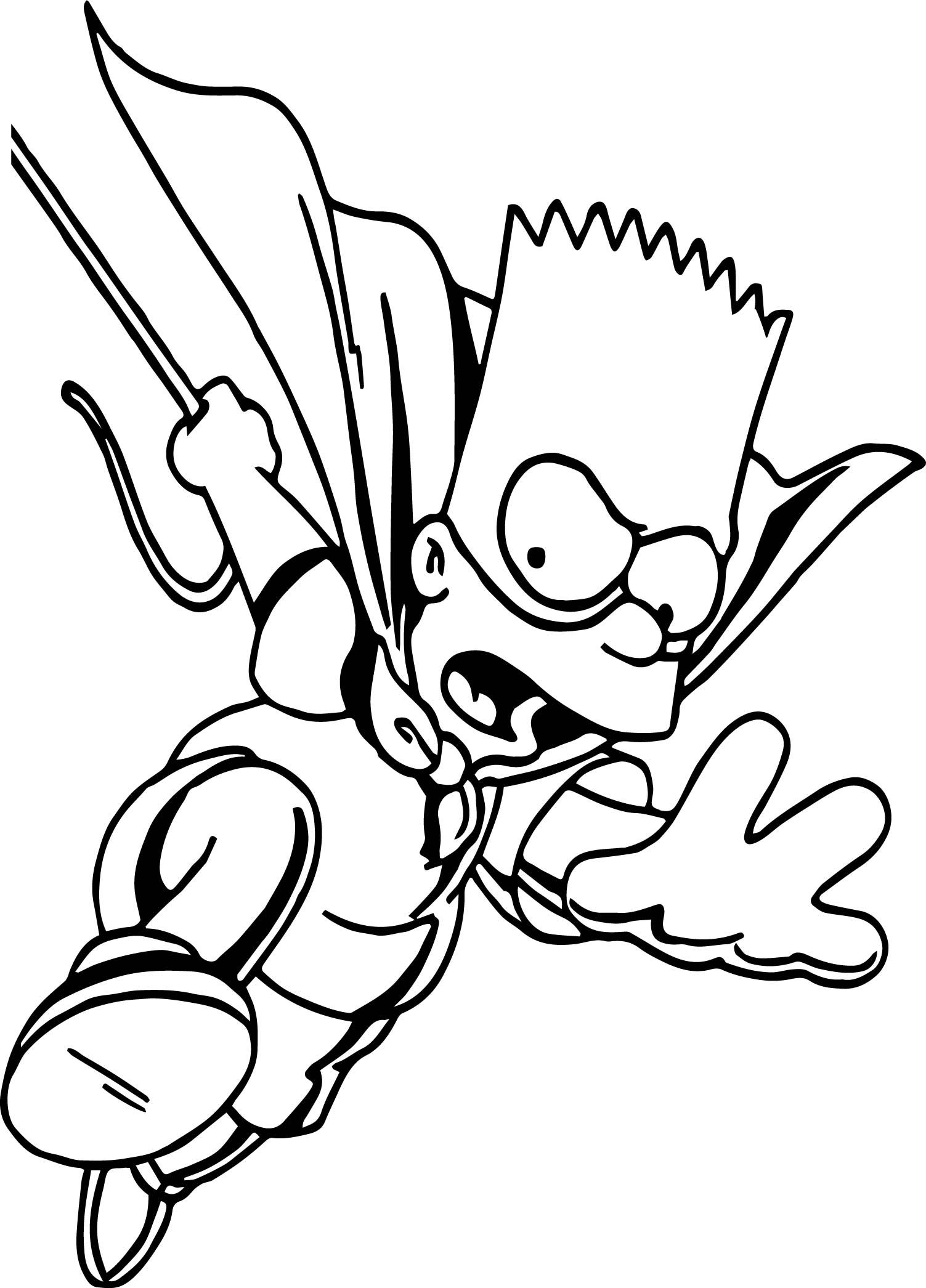 the simpsons coloring pages
