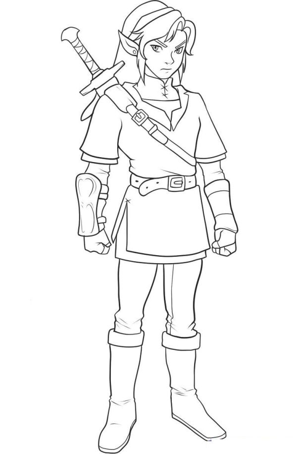 The Legend Of Zelda Coloring Pages Printable Pdf - Coloringfolder.com