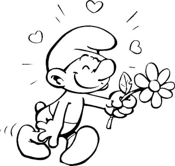 the smurfs coloring pages